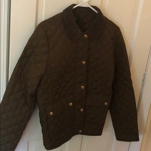 Jcrew olive green coat